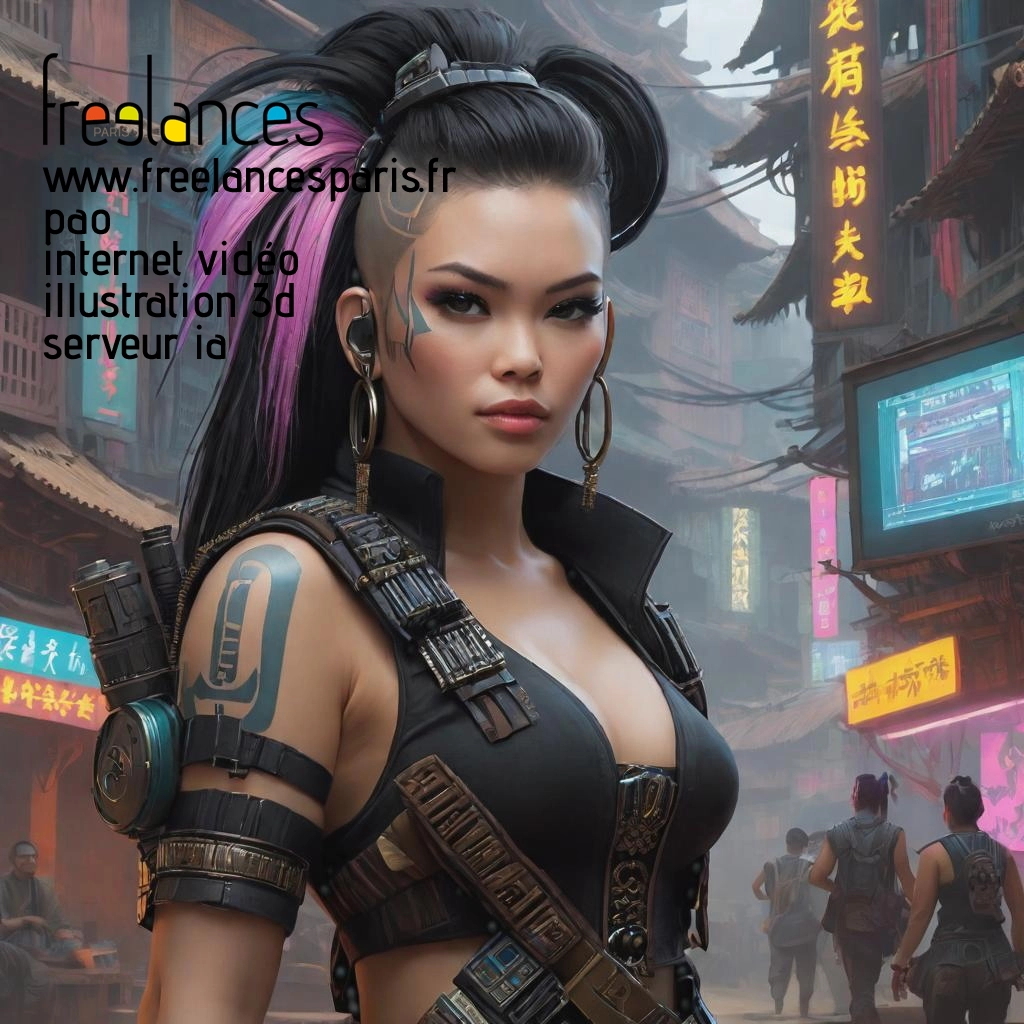 Pao mise en page internet vidéo illustration 3d serveur IA générative AI freelance paris studio de création magazines pianv180